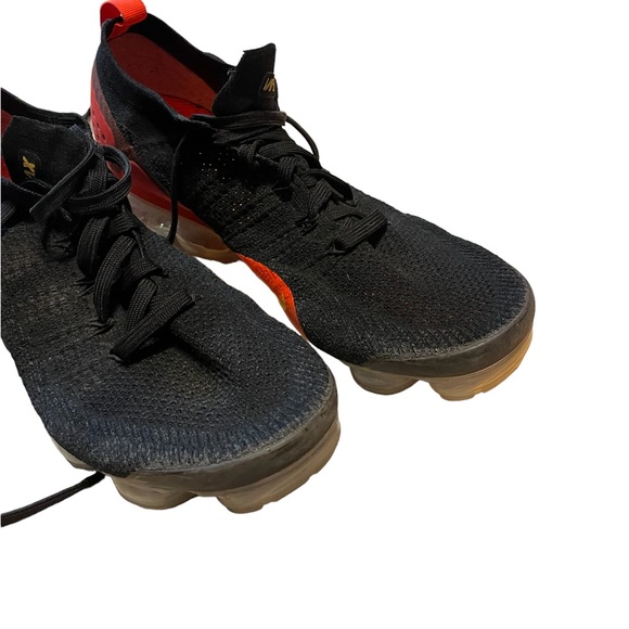 NIKE AIR VAPORMAX 2 BLACK LASER ORANGE TOTAL CRIMSON - Picture 3 of 3